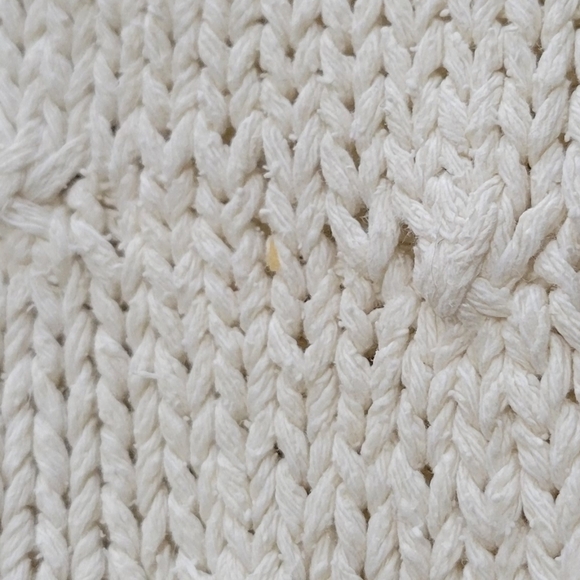 The Woolrich Woman Vintage Cream Fisherman Knit Sweater Size Large - Picture 11 of 13